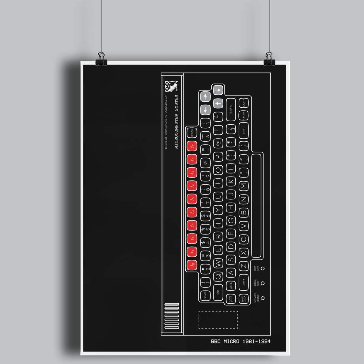 BBC Micro Fine Art Print A3 Apparel of Laughs