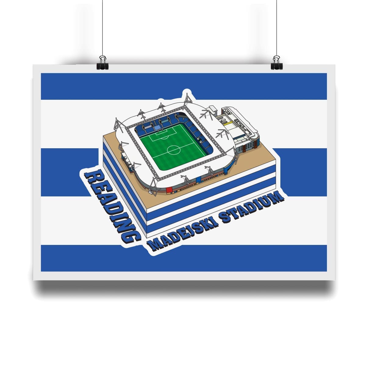 Reading - Madejski Stadium - Hallowed Turf - A3 Fine Art Print ...