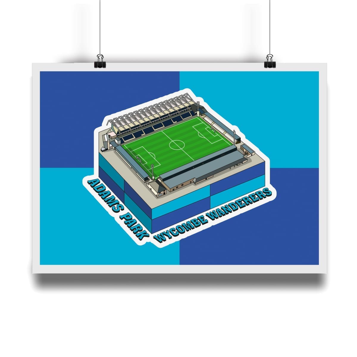 Wycombe Wanderers - Adams Park - Hallowed Turf - A3 Fine Art Print ...